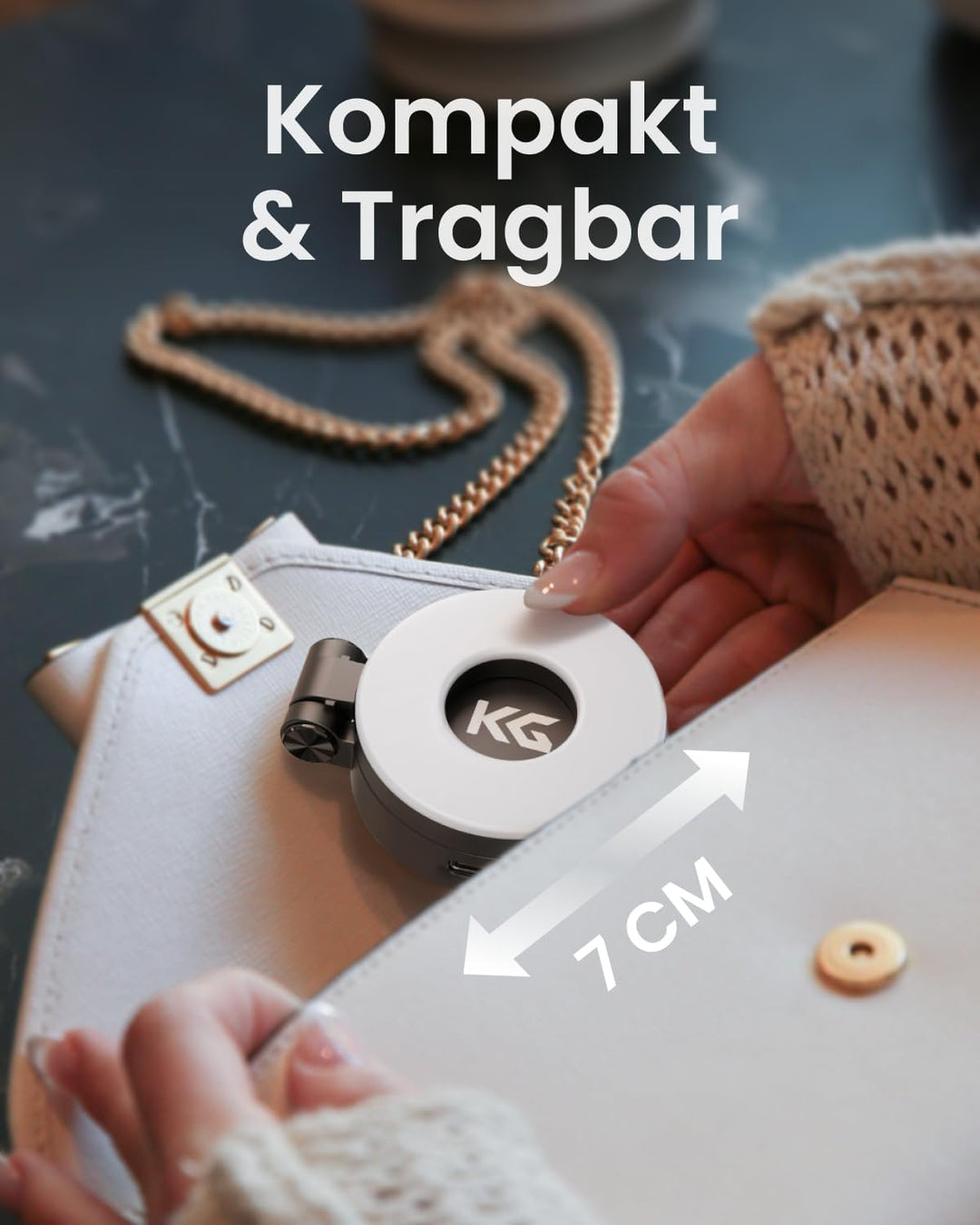 KraftGeek Magnetische Selfie Licht Kompatibel mit Magsafe, Tragbares LED Handy Licht für iPhone/Andr