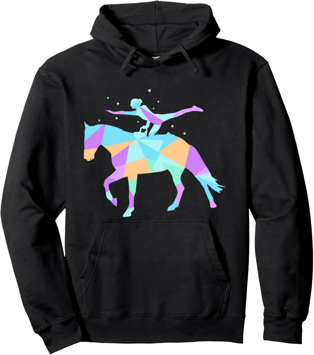 Mädchen Voltigieren Pferdesport Reiten Voltigier Pullover Hoodie