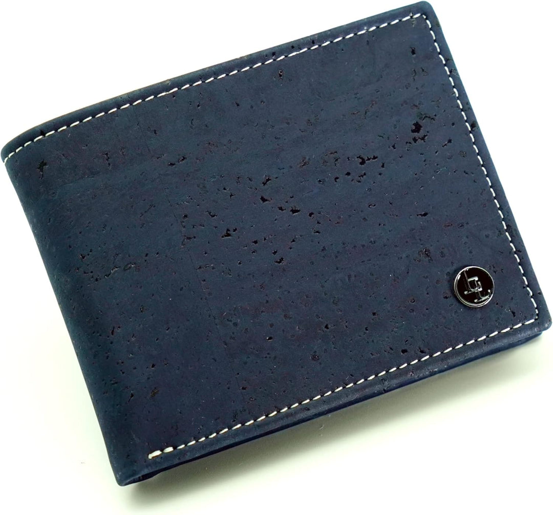 Locklair Sleek Wallet aus veganem Korkleder, Männer Geldbörse mit RFID-Schutz, Herren Portemonnaie K