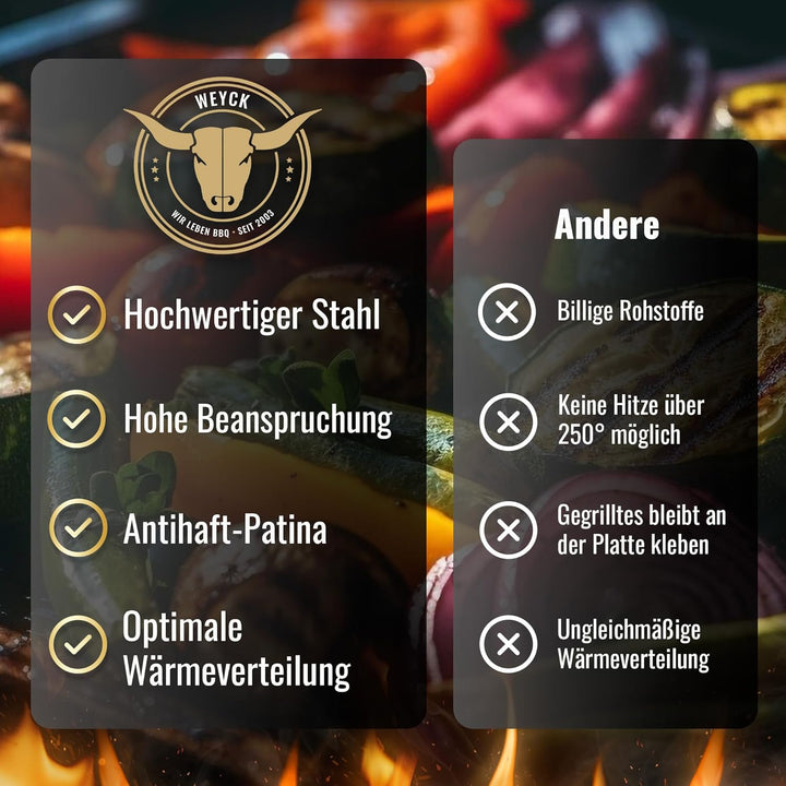 Feuerplatte für Kugelgrill Handgriffe 100 cm,10 mm Stärke #236 – INKL. Grilleinsatz, Grillplatte für