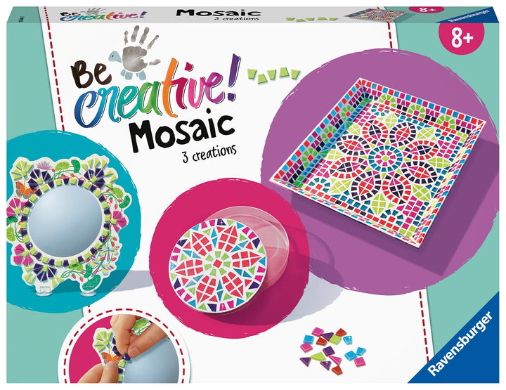 Ravensburger 18446 BeCreative Mosaik Romantik, DIY für Kinder ab 8 Jahren