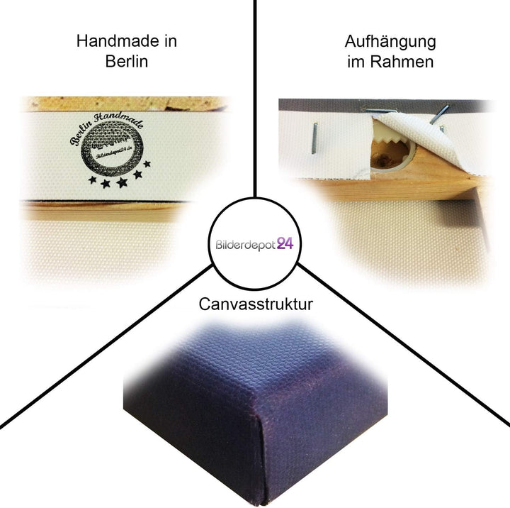 Bilderdepot24 Bild auf Leinwand | Carl Spitzweg Jugendfreunde in 80x80 cm als Wandbild | Wand-deko D