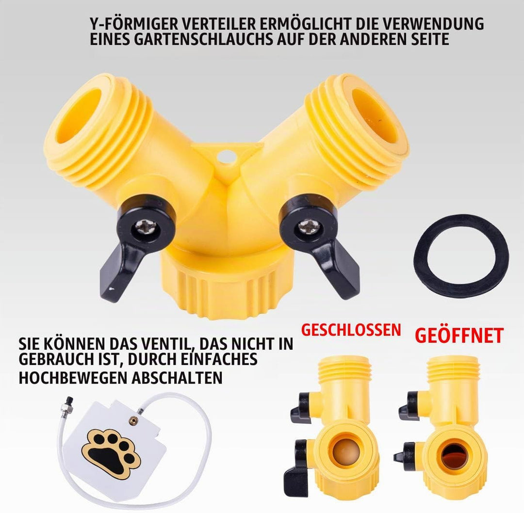 BACOENG Trinkbrunnen für Hund und Haustier, leicht aktivierbarer Hunde-Wasserspender, Spielzeug mit