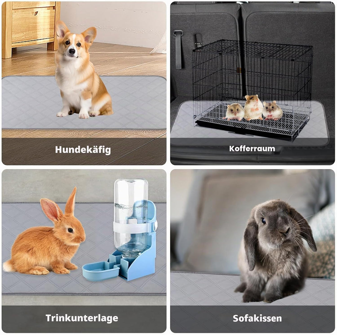 PIPI Pads für Meerschweinchen Käfig Einlagen, 2 Pack Unterlagen für Haustier, Teppich für Meerschwei