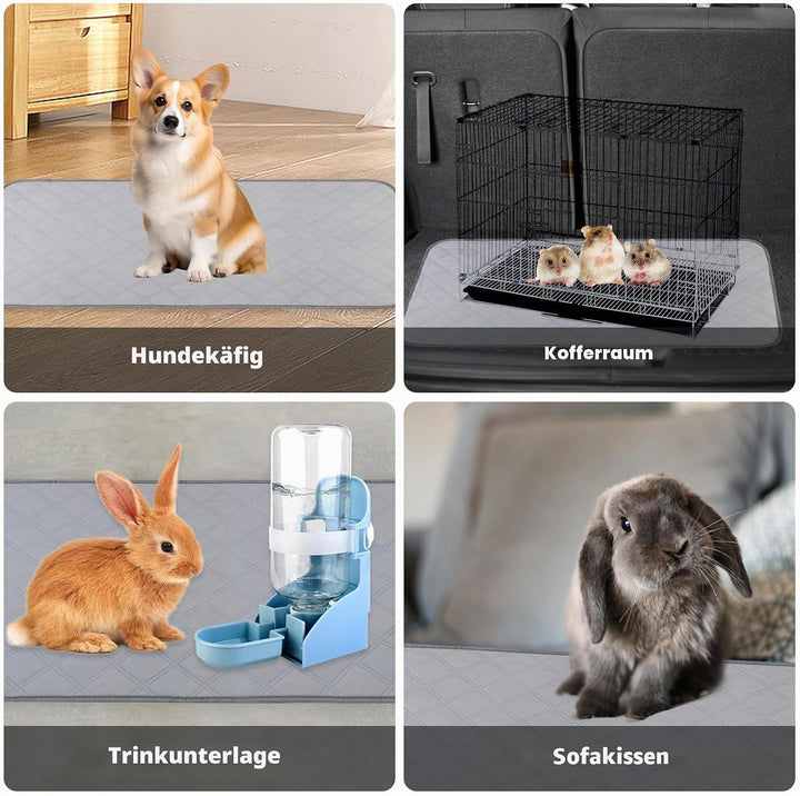 PIPI Pads für Meerschweinchen Käfig Einlagen, 2 Pack Unterlagen für Haustier, Teppich für Meerschwei