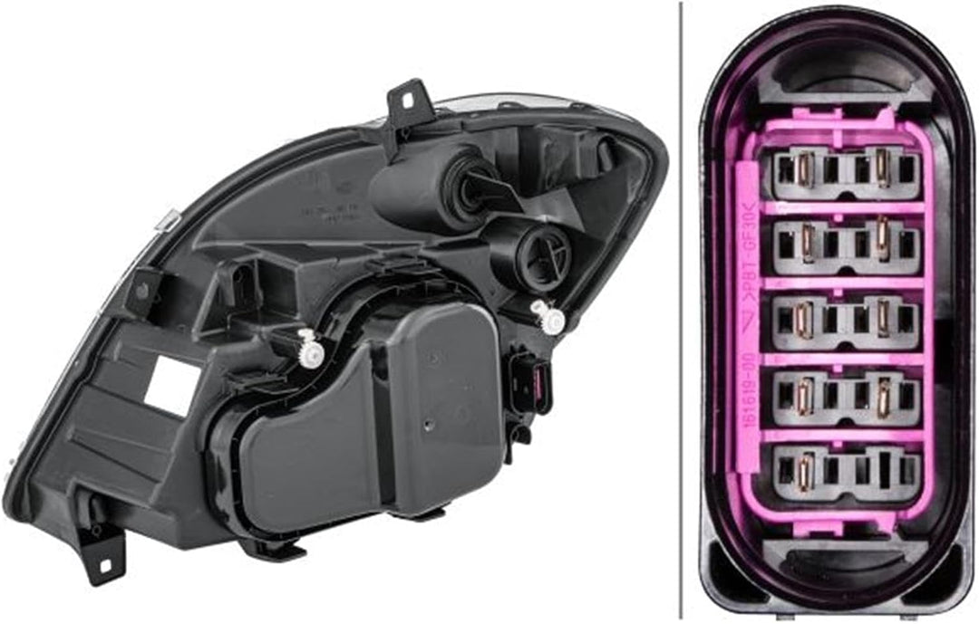 HELLA 1EB 247 012-021 FF/Halogen-Hauptscheinwerfer - rechts - für u.a. Mercedes-Benz Sprinter 3,5-T