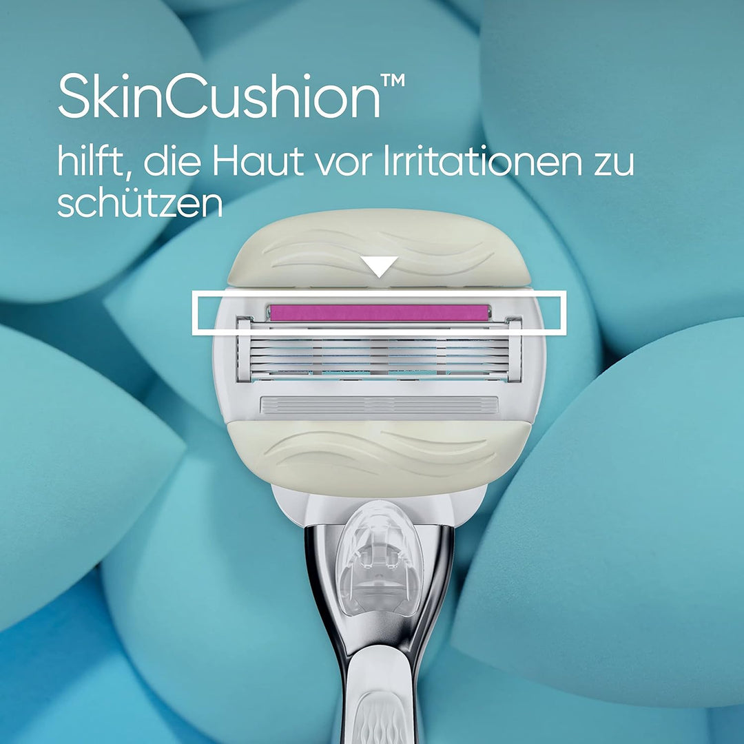 Gillette Venus Comfortglide Sugarberry Rasierklingen Damen, 4 Ersatzklingen für Damenrasierer 4 Suga
