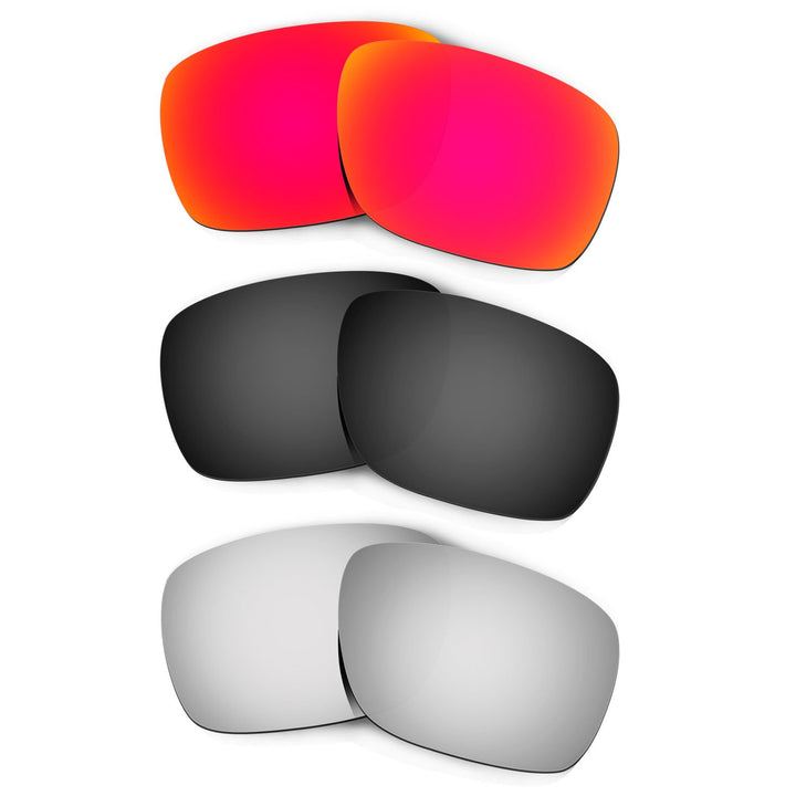 HKUCO Plus Replacement Lenses For Oakley Turbine - 3 pair Combo Pack