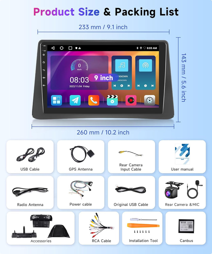 Rimoody 2G+64G Android Autoradio für Opel Mokka 1 2012-2016/Buick Encore 2013-2015 Carplay Wireless