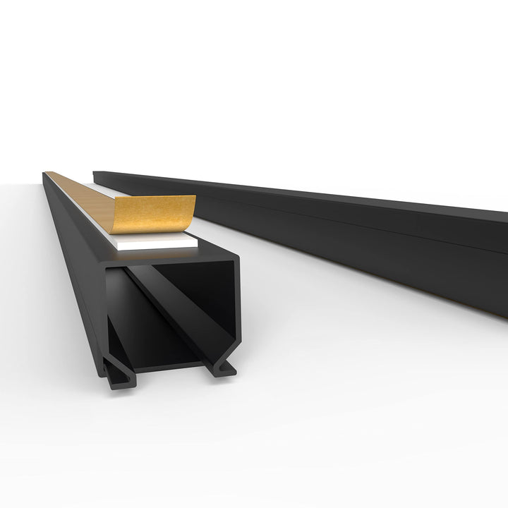 Kabelkanal Selbstklebend Pro mit Schaumklebeband, Kabelschacht 50m 16x16mm - 50x1m, Black - Schwarz
