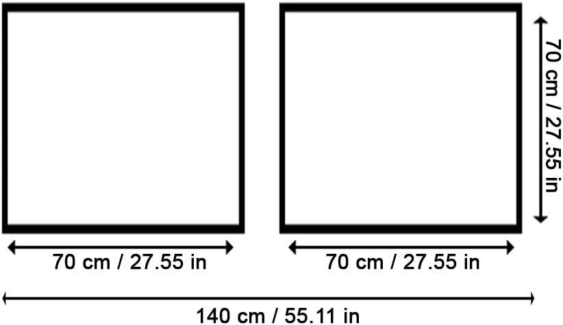 Feeby. Wandbilder - 2 Teile - 140x70 cm - quadratische Form Bilder Kunstdrucke Deko Panel FEDERN, WE