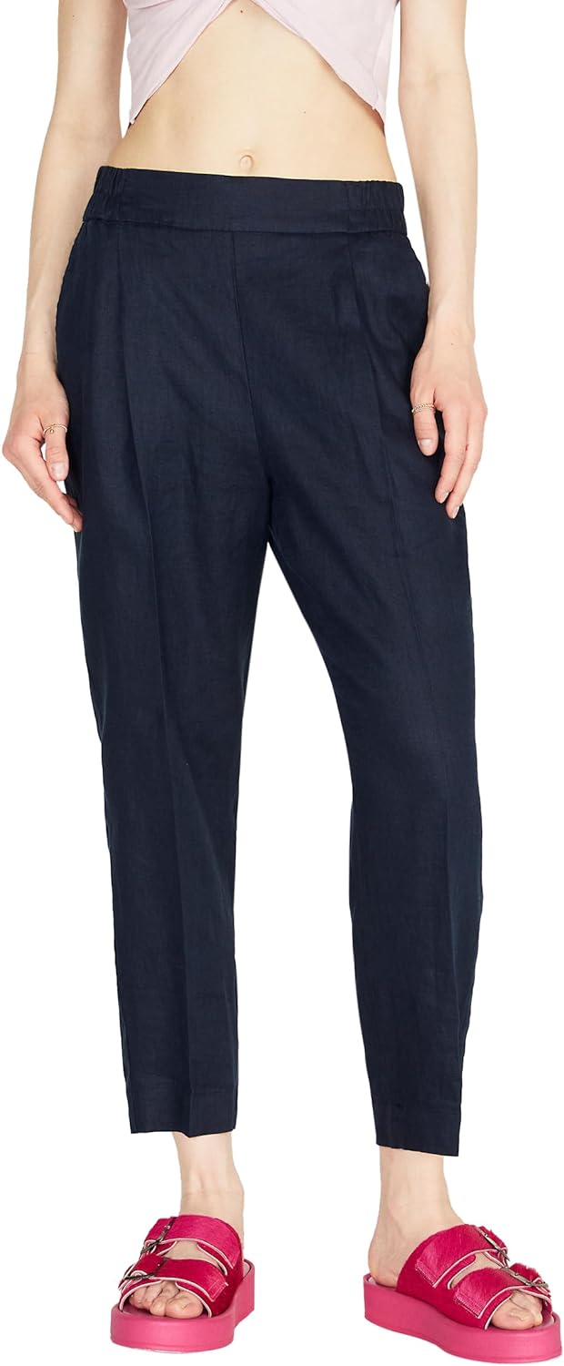 Sisley Womens Trousers 4AGHLF00S Pants, Dark Blue 06U, 34