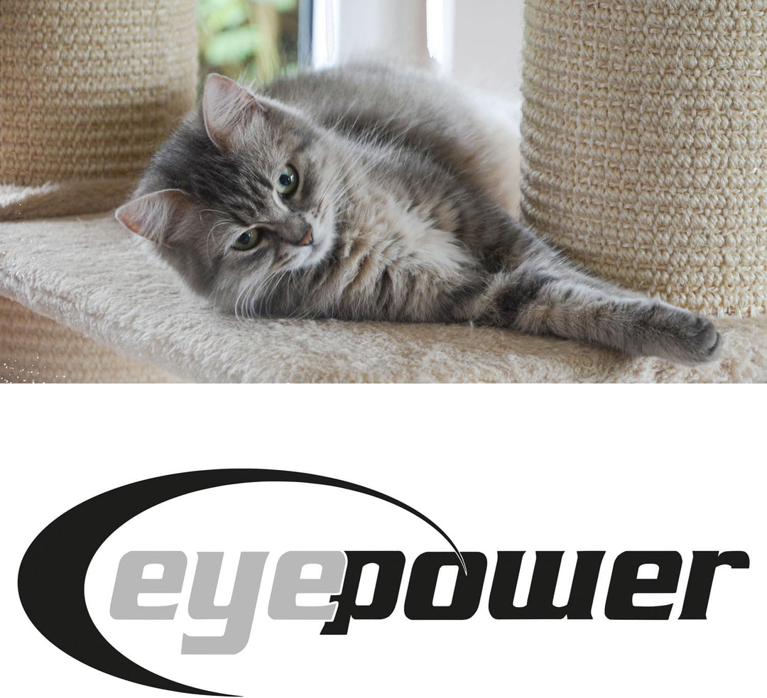 eyepower Sisal Ersatzstamm für Kratzbaum - 40 cm Ø 7,1 cm M10 - Pfotenfreund Kratzstamm rund Ersatzt
