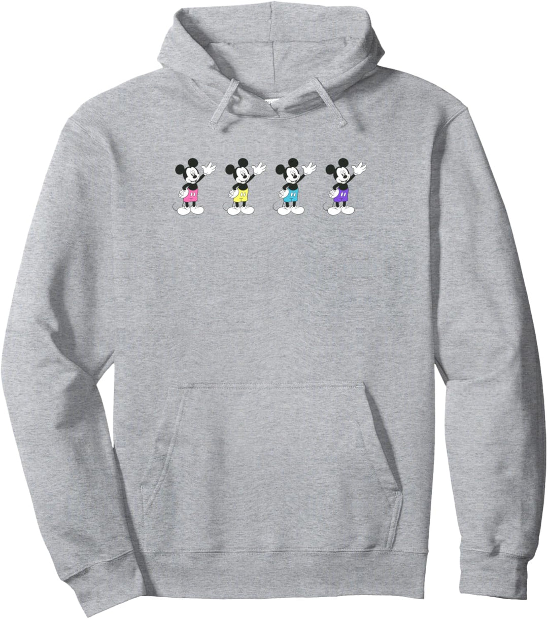 Disney Mickey And Friends Mickey Mouse Neon Line Up Pullover Hoodie