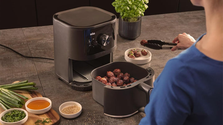 Braun Heissluftfritteuse MultiFry 3 HF3000, 4,3L, Airfryer, 80-200°, RealAir Technologie, Timer, 12