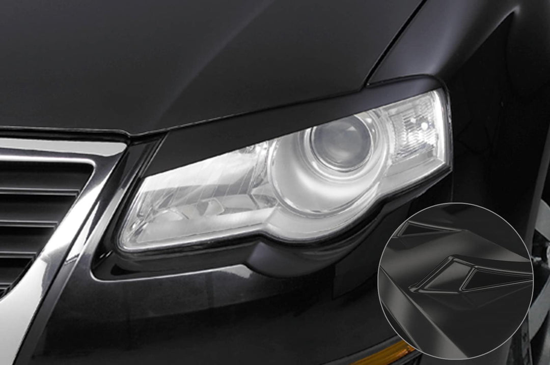 CSR-Automotive Scheinwerferblenden Kompatibel mit/Ersatz für VW Passat B6 (Typ 3C) SB035-G