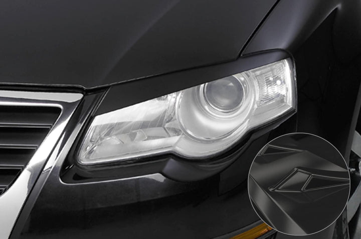 CSR-Automotive Scheinwerferblenden Kompatibel mit/Ersatz für VW Passat B6 (Typ 3C) SB035-G