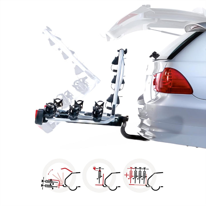 Atera 022685 Fahrradträger Strada Sport 3, Kupplungsträger, für 3 Fahrräder