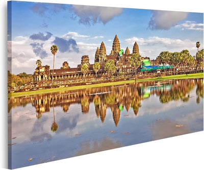 islandburner Bild auf Leinwand Angkor Wat Tempel Siem Reap Kambodscha Bilder Wandbilder Poster Leinw