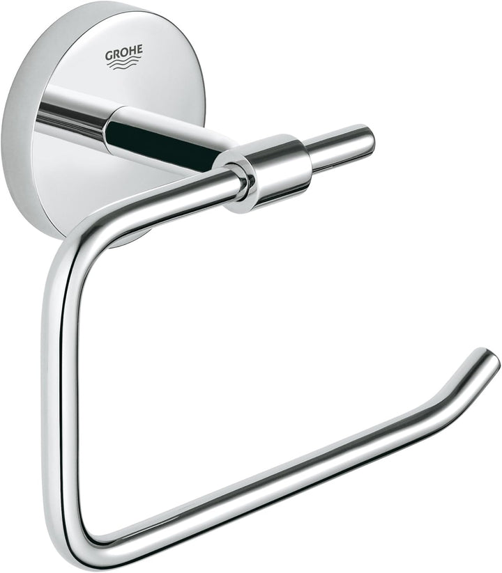 Grohe Bau Cosmopolitan - Bademantelhaken, chrom, 40461001 & Bau Cosmopolitan - WC-Papierhalter (Mate