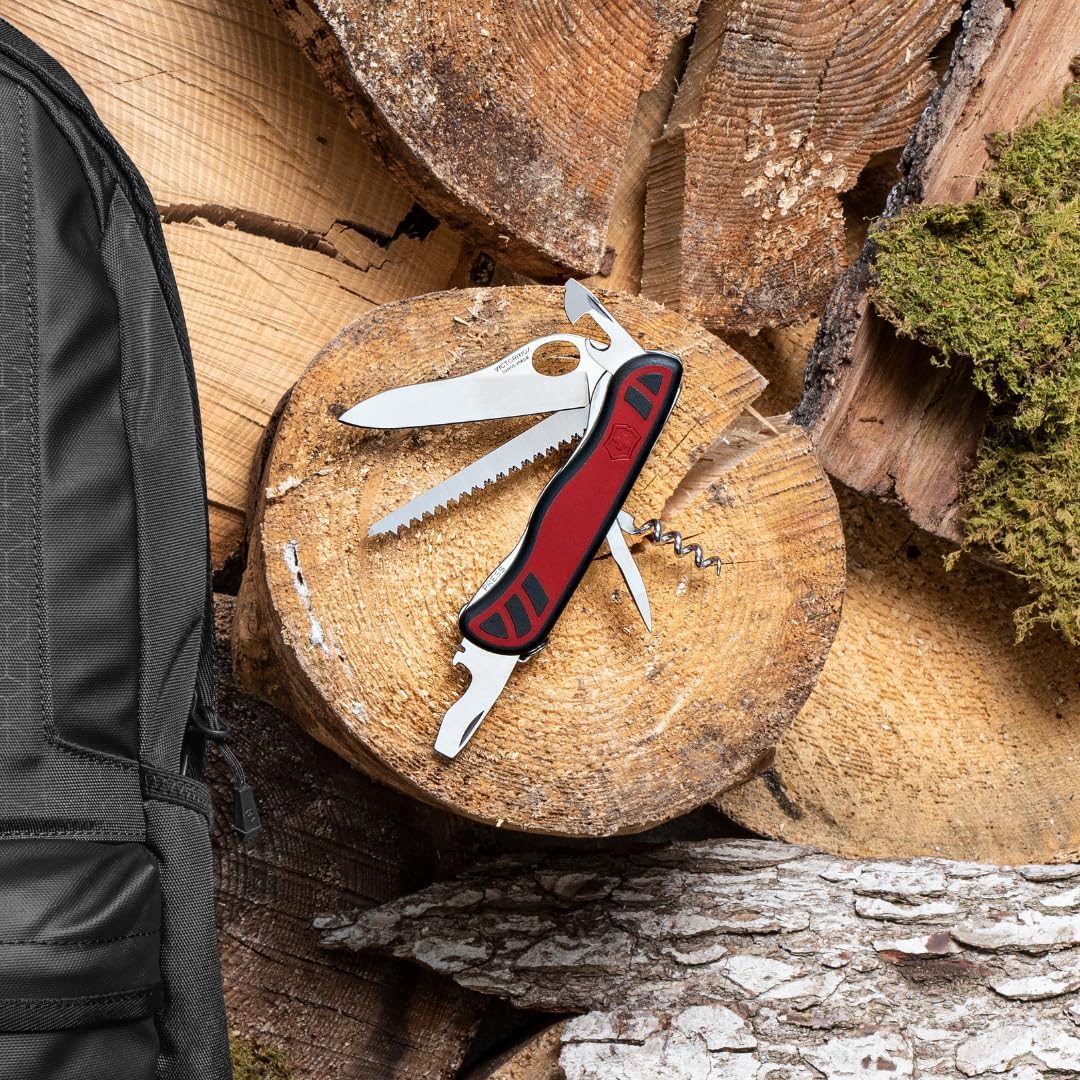 Victorinox, Schweizer Taschenmesser, Forester M, Multitool, 10 Funktionen, Klinge, gross, Dosenöffne