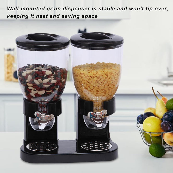 Müslispender - 2 L Doppelter Müslispender Cerealienspender Cornflakes Spender Müsli Dispenser Getrei