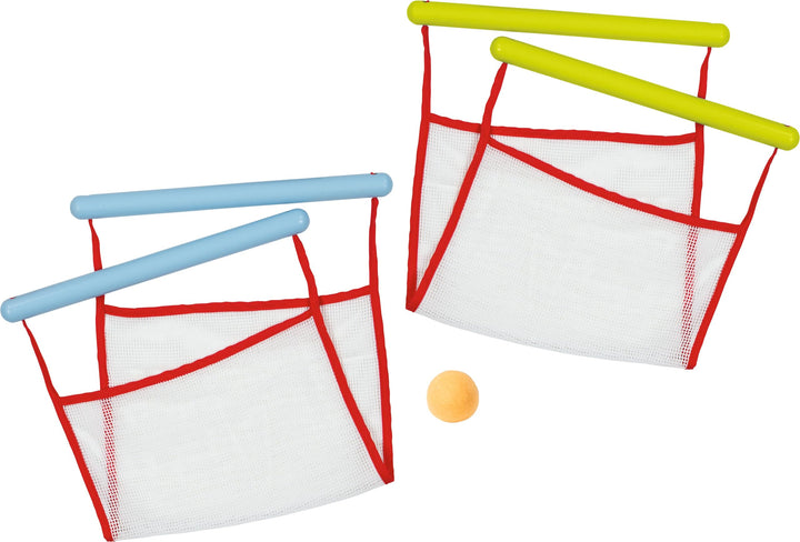 goki 56829 | Wurf- und Fangspiel mit Filzball | Geschicklichkeitsspiel aus Holz und Textil | Indoor