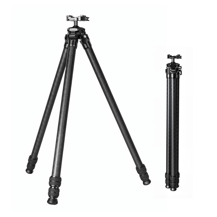 C283C Kompaktes Stativ aus Kohlefaser, 28 cm Rohrdurchmesser Jagdstativ, Picatinny- und Arca-Swiss-K
