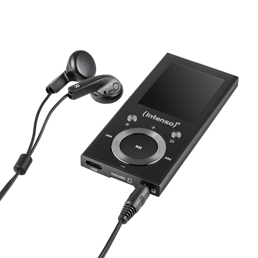 Intenso MP3 Player Video Scooter 1,8 Zoll Bluetooth schwarz schwarz 16GB Single, schwarz 16GB Single
