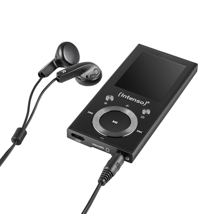 Intenso MP3 Player Video Scooter 1,8 Zoll Bluetooth schwarz schwarz 16GB Single, schwarz 16GB Single