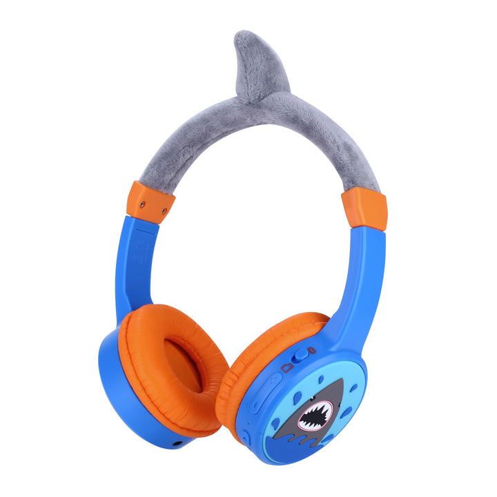 Bluetooth Kopfhörer Kinder, Shark Kinder Kopfhörer mit Kabel, Mikrofon, 85dB Lautstärkebegrenzung, 3