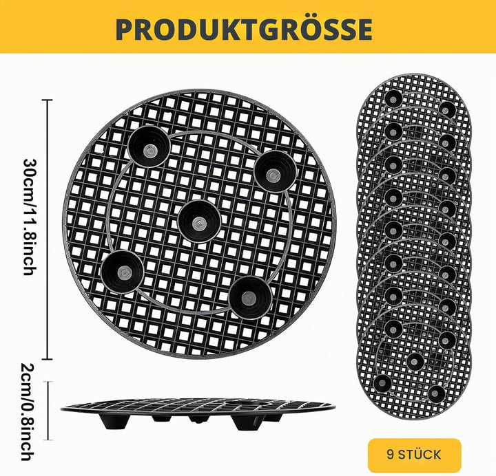 Topfpflanzen Ständer, 9 Stück Topfpflanzenständer 30CM, Pflanzenständer, Blumentopf Ständer, Drainag