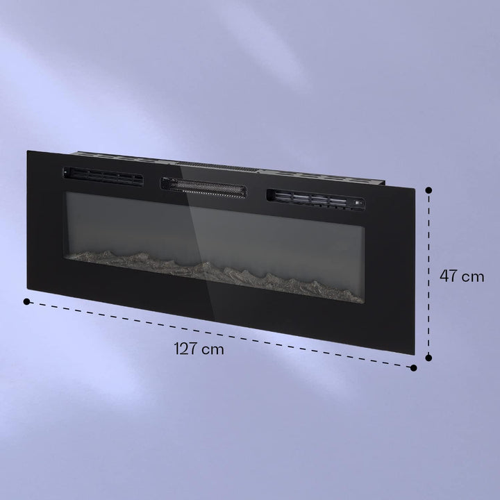 Klarstein Elektrokamin, Elektro Heizungen für Wohnzimmer & Innenräume, Elektrischer Kamin mit LED Fl
