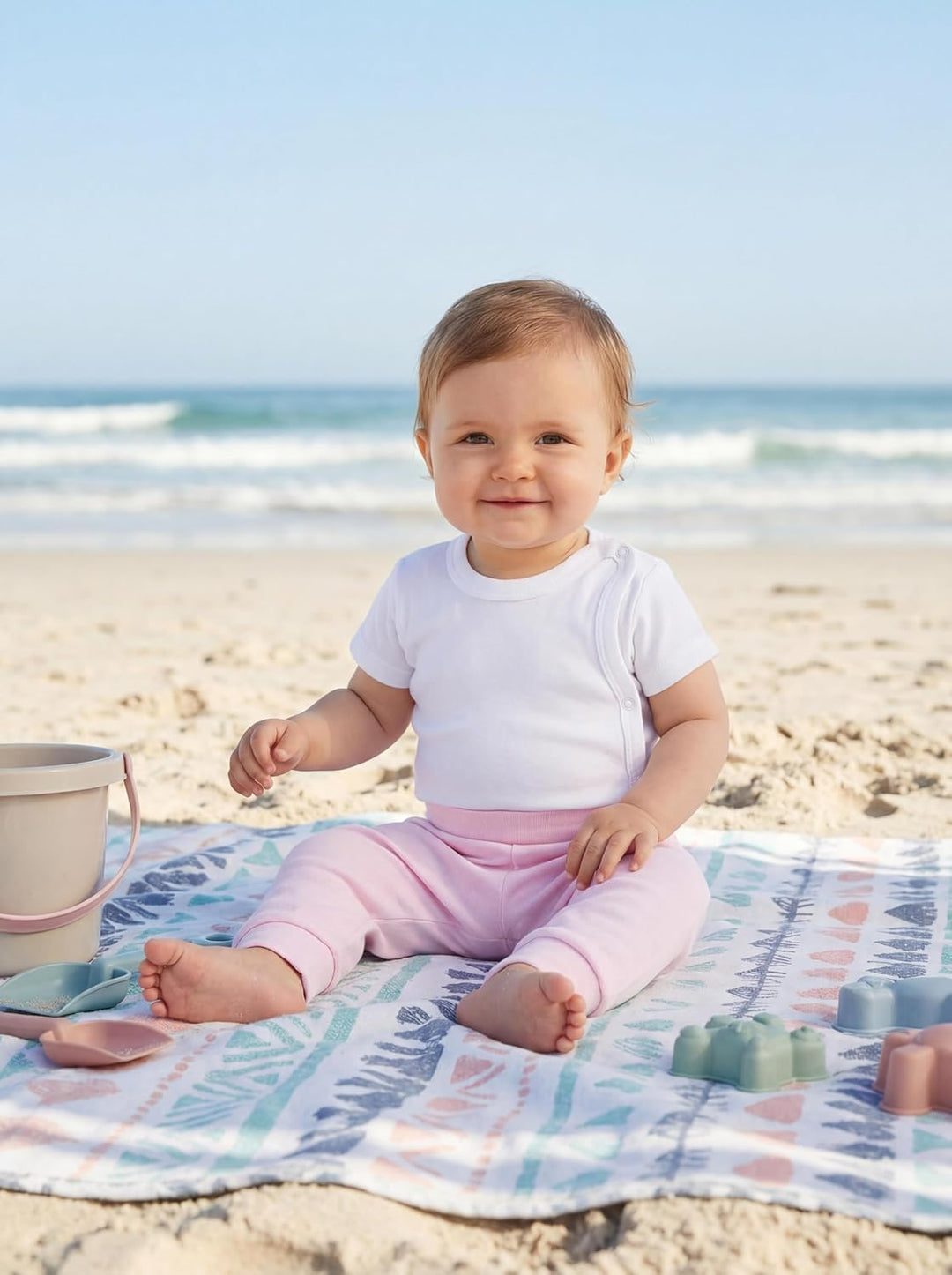 TupTam Baby Body Kurzarm 5er Pack – Wickelbody Body Baby aus Baumwolle für Jungen und Mädchen 50 Wei