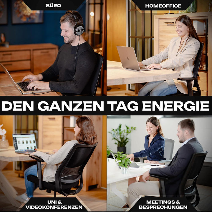 VALKENSTOL M2 Ergonomischer Bürostuhl 150 kg [ohne Kopfstütze] Schreibtischstuhl Ergonomisch Bürostu