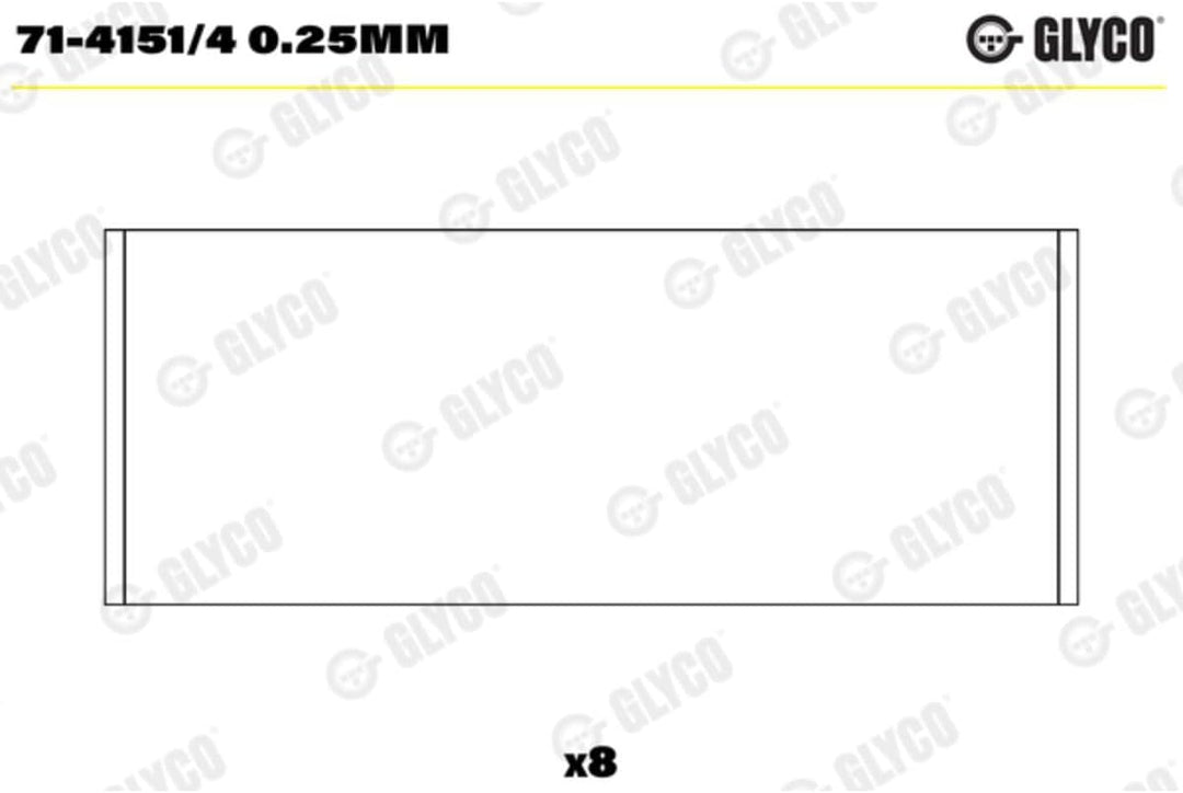 Glyco 71-4151/4 0.25mm Pleuellager