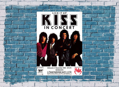 KISS - Lick it up, Tour 1983 » Konzertplakat/Premium Poster | Live Konzert Veranstaltung | DIN A1 «