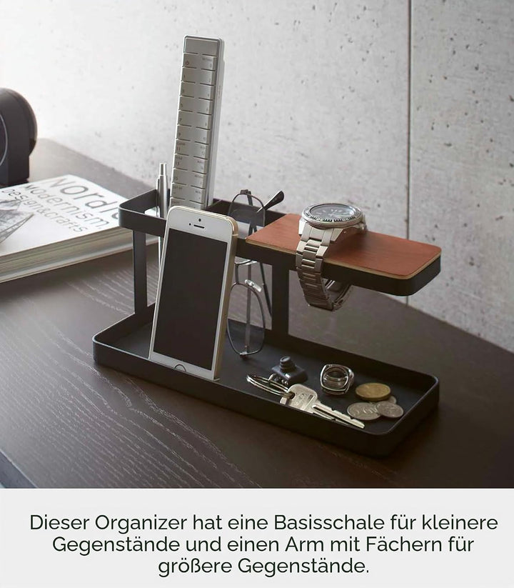 Yamazaki Tower Tisch-Organaizer, Stahl, Schwarz, One Size, Schwarz