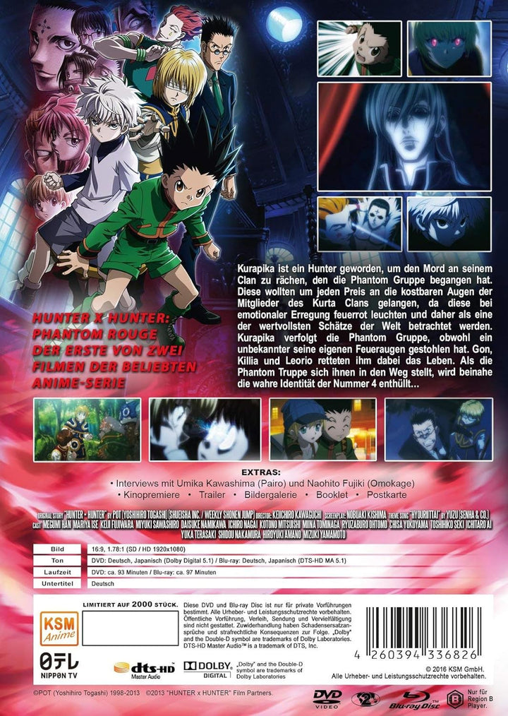 HUNTERxHUNTER - Phantom Rouge (Special Edition im Mediabook inkl. DVD + Blu-ray) (2-Disc-Set) [Limit