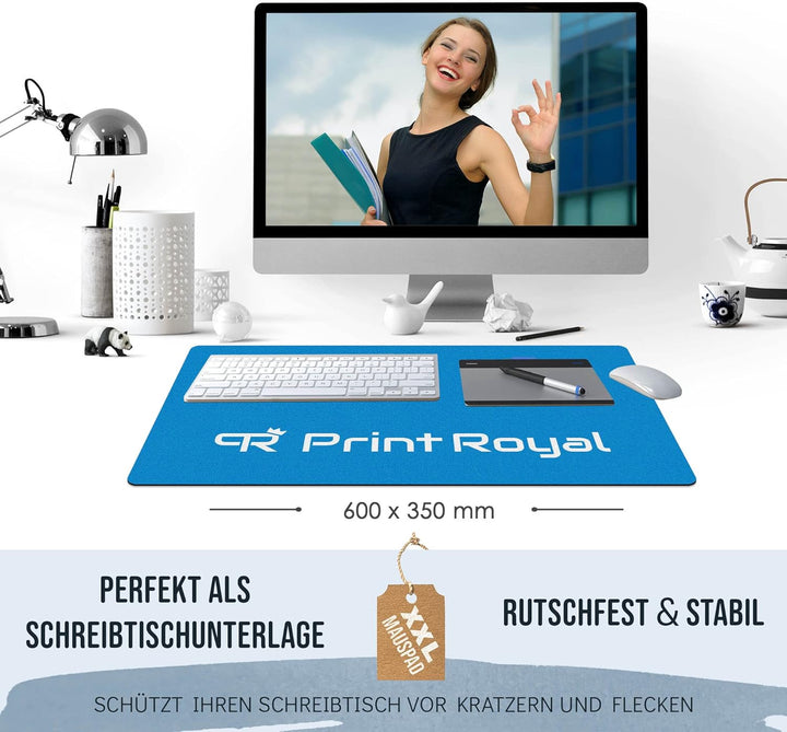 Print Royal PR XXL Mousepad mit Logo und Text selbst gestalten - Personalisierte Geschenke für Chef