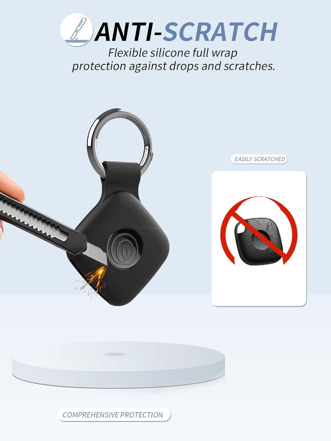 4 Stück Schutzhülle für Tile by Life360 Mate - Tracker hülle, Wasserdicht. Langlebig, Leichtgewichti