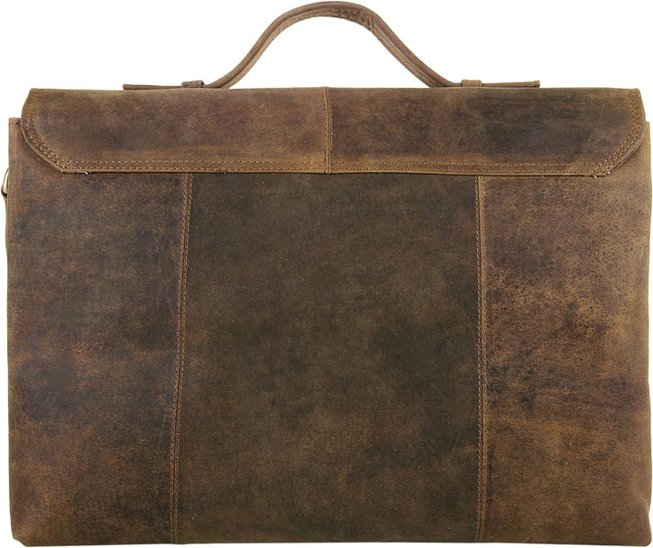 Harold's Lehrertasche 38 x 29 x 9 cm Rind-Leder Aktentasche Aktenmappe braun 339703