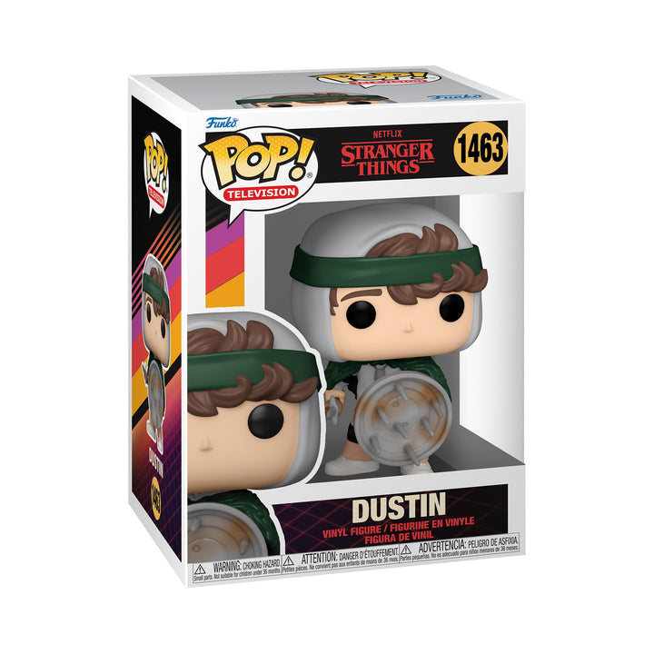 Funko Pop! TV: Stranger Things - Hunter Dustin Henderson mit Shield - Aka Zahnlos - Vinyl-Sammelfi