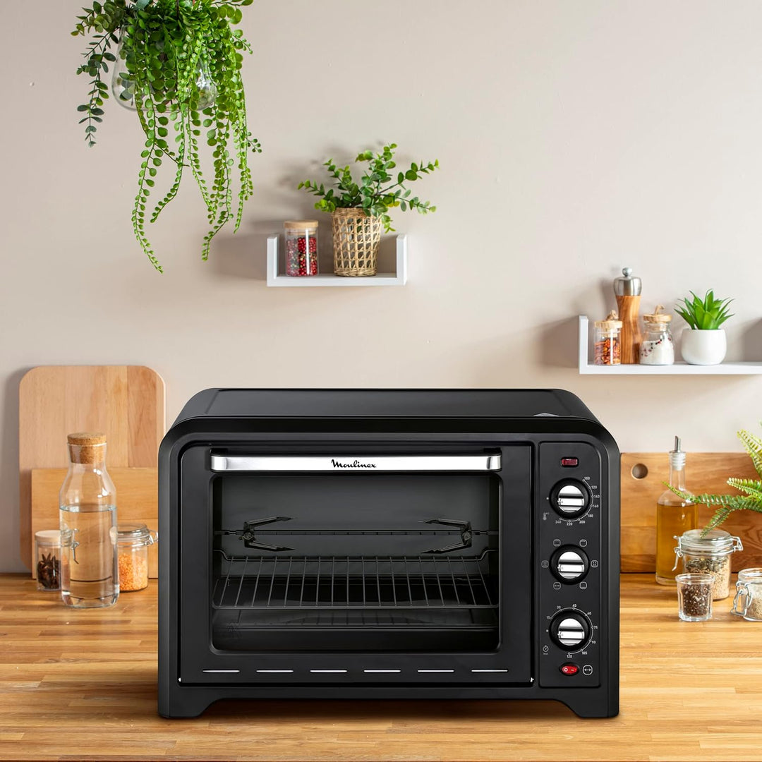 Moulinex ox485810 Backofen Optimo Schwarz 39 L Umluft dreht sich Brosche 2000 W 2000 W 39 L