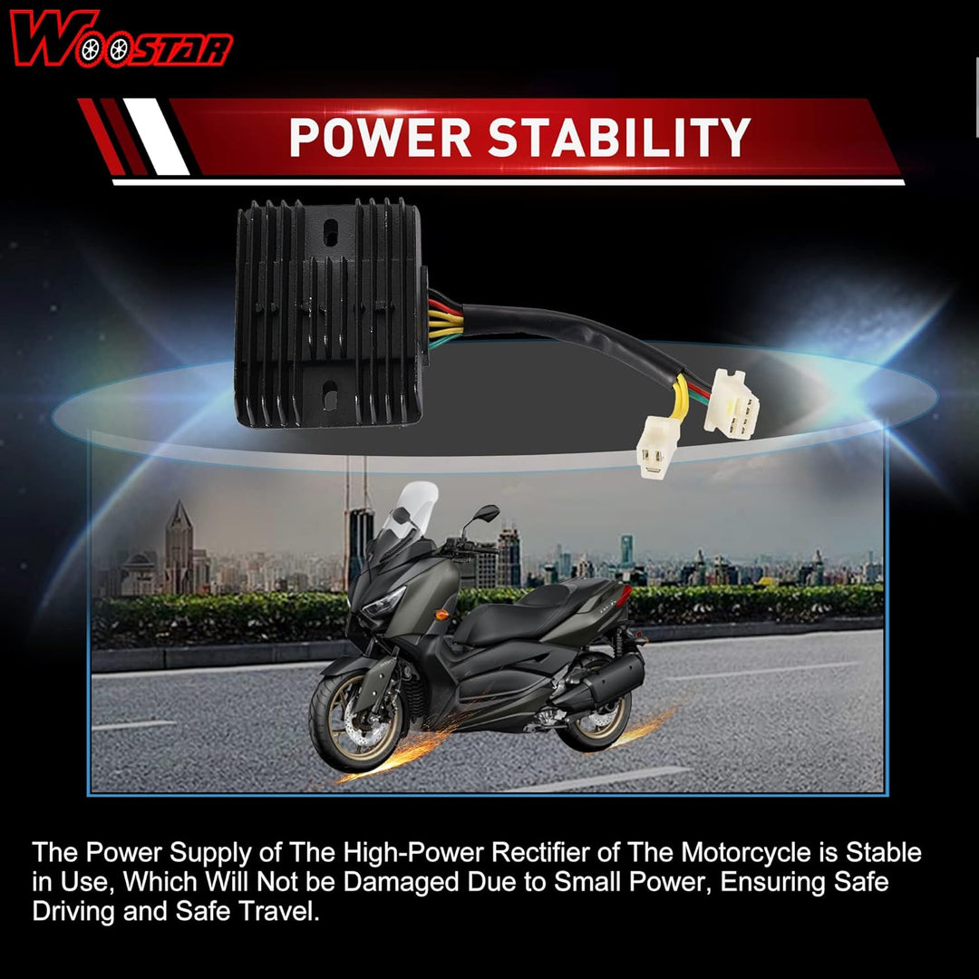 WOOSTAR 6 Draht 12V DC Spannungsregler Gleichrichter Ersatz für Helix CN250 VOG Jonway 250ccm 260ccm