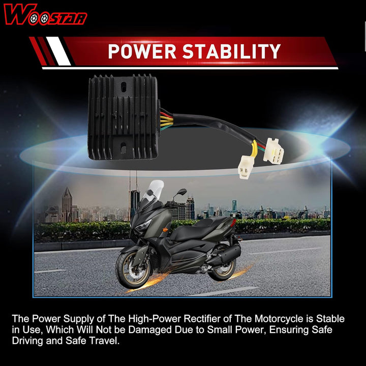 WOOSTAR 6 Draht 12V DC Spannungsregler Gleichrichter Ersatz für Helix CN250 VOG Jonway 250ccm 260ccm