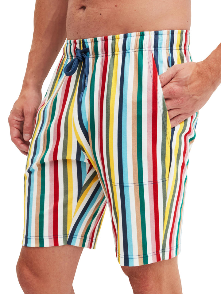 CALIDA Herren Rmx Sleep Shorts Hose (1er Pack) 46-48 Cream Gold, 46-48 Cream Gold