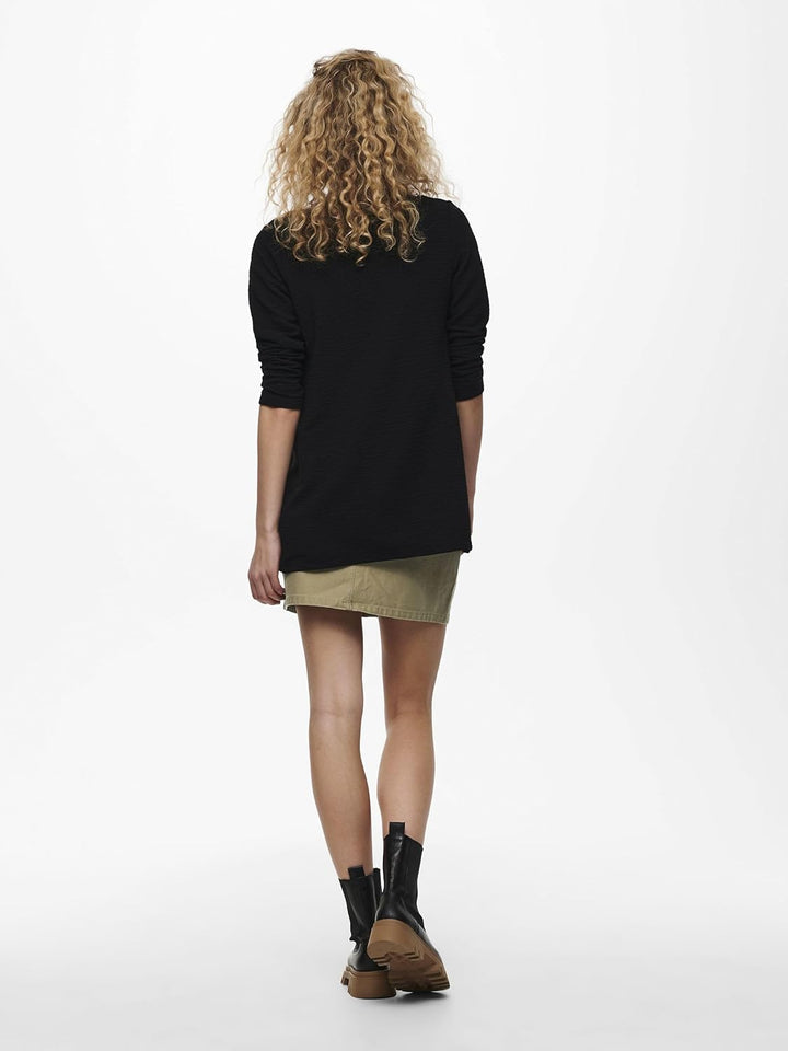 ONLY Female Strickjacke Lang, lässig Strickjacke S Schwarz (Black), S Schwarz (Black)