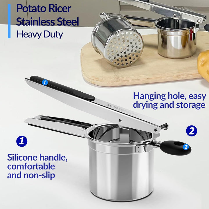 Kartoffelpresse, Kartoffelstampfer mit 2 Ersatzbechern potato ricer-2cups, potato ricer-2cups