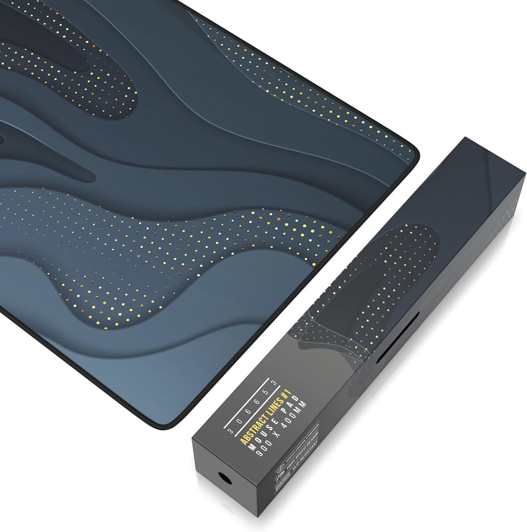 TITANWOLF - XXL Speed Gaming Mauspad 900 x 400mm - XXL Mousepad - Tischunterlage Large Size - verbes